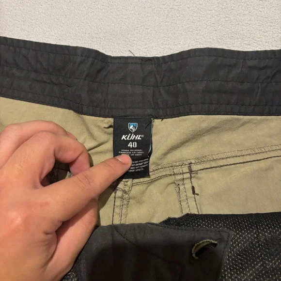 Kuhl Ramblr Shorts 40 42x10 Olive Green Cargo Lightweight Outdoor Hiking Pockets - Picture 5 of 8